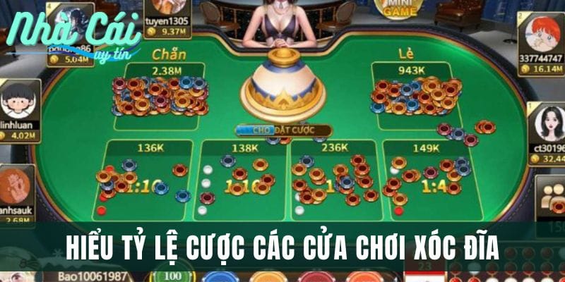 Hiểu tỷ lệ cược các cửa chơi xóc đĩa trực tuyến
